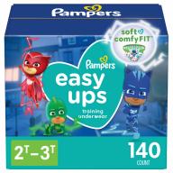 Pampers Easy Ups Training Underwear for Boys Pampers Easy Ups Training Underwear for Boys   Size) 2T-3T (16-34 lb.) 140 ct.