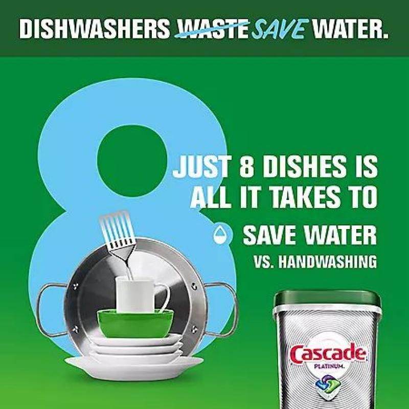 Cascade Platinum ActionPacs, Dishwasher Detergent Pods, Fresh Scent (92 ct.)