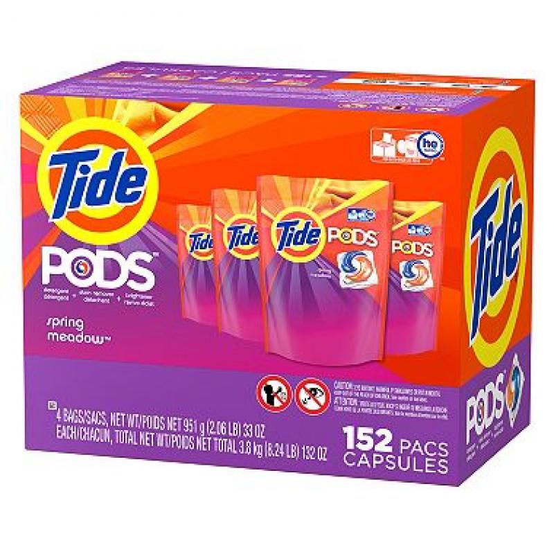 Tide Pods Laundry Detergent, Spring Meadow (152 ct.)