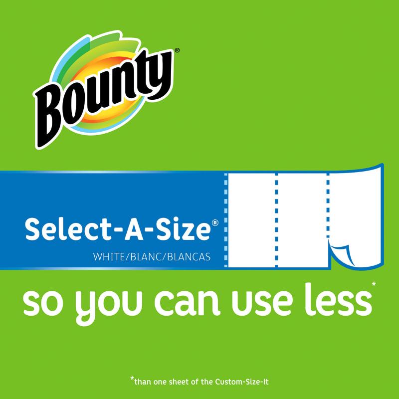 Bounty Select-A-Size Paper Towels, White (12 rolls)