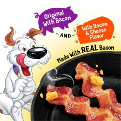 Purina Beggin' Strips Real Meat Dog Treats Variety Pack, Bacon With Bacon & Cheese Flavors - (2) 32 oz. Pouches