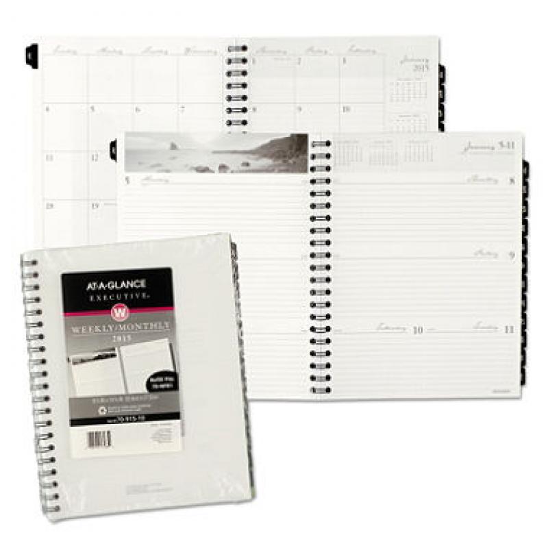 AT-A-GLANCE Executive Fashion Weekly/Monthly Planner Refill, 8 1/4 x 10 7/8, 2017