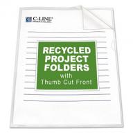 C-Line Poly Project Jacket Folders, Clear (Letter, 25 ct.)
