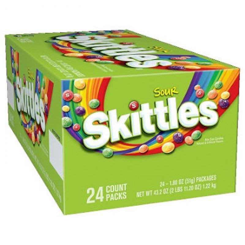 Skittles Sour Candy (1.8 oz., 24 pk.)