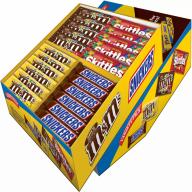 M&M&#039;S, Snickers & Skittles Assorted Chocolate and Chewy Candy Full Size Bulk Variety Pack (52 ct.)