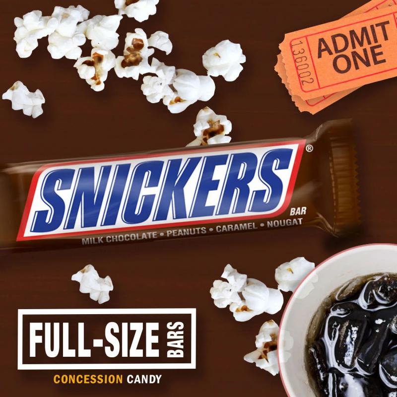 Snickers Chocolate Candy Bars Box - 1.86 Oz - 48 Count