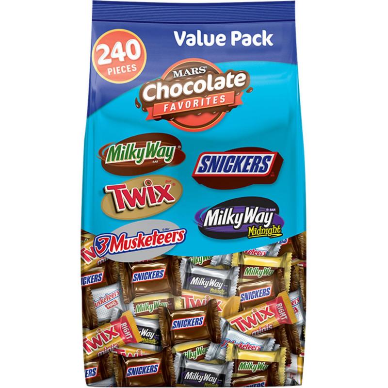 Mars Chocolate Mini Size Candy Variety Mix (74.1 oz., 240 ct.)