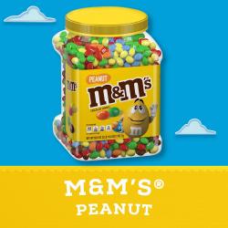M&M'S Peanut Milk Chocolate Candy Bulk Jar (62 oz.)
