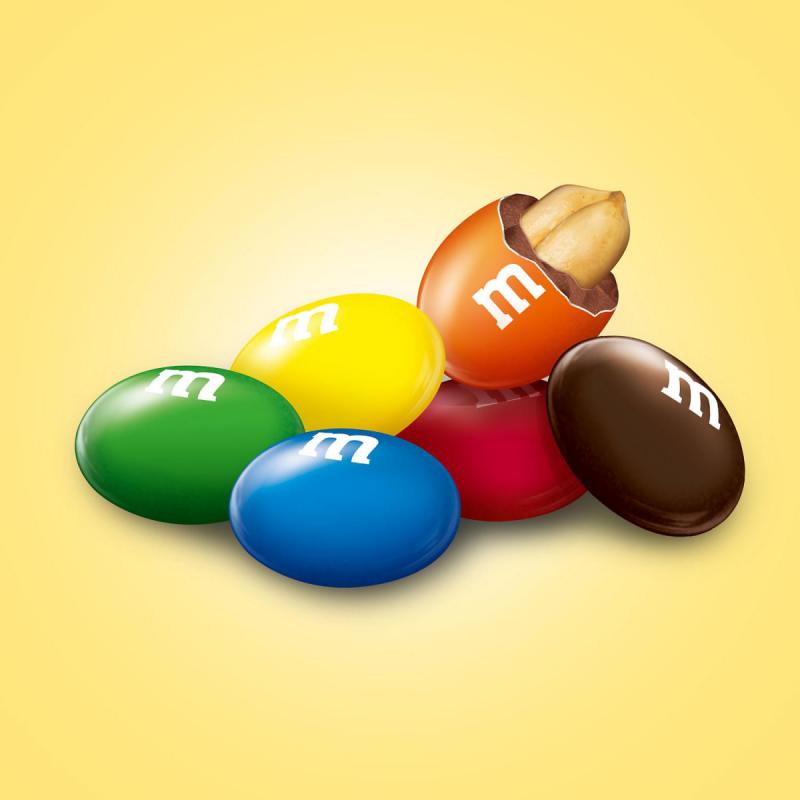 M&M's Peanut Chocolate Candy, Plastic Pantry Size Jar (62 oz.)