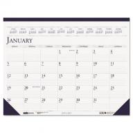 House of Doolittle 2017 Two-Color Monthly Desk Pad Calendar, 22" x 17"