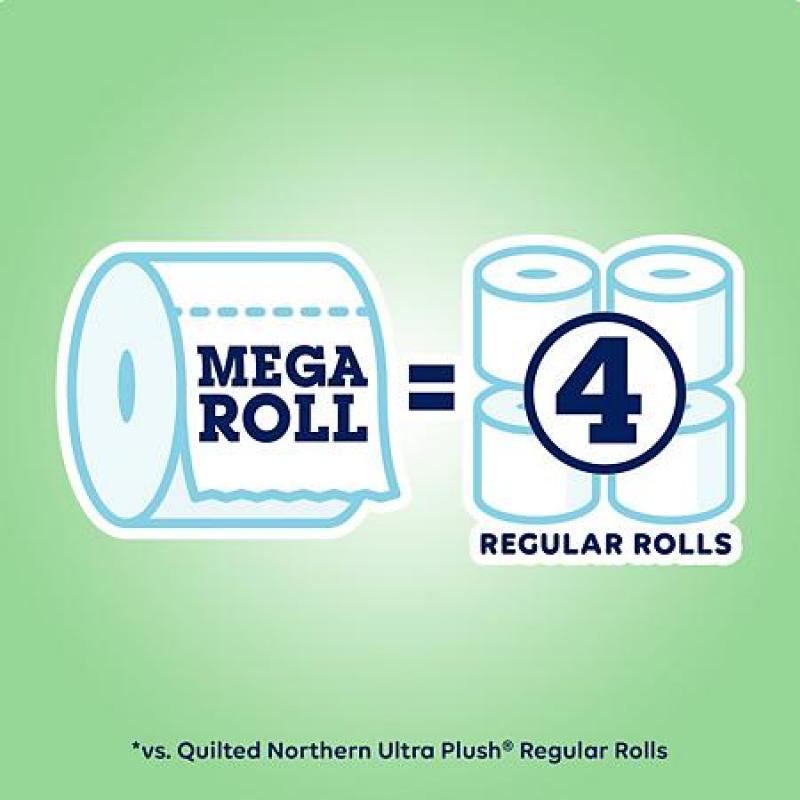 Quilted Northern EcoComfort Toilet Paper (2-Ply, 24 Mega Size Rolls, 308 Sheets/Roll)