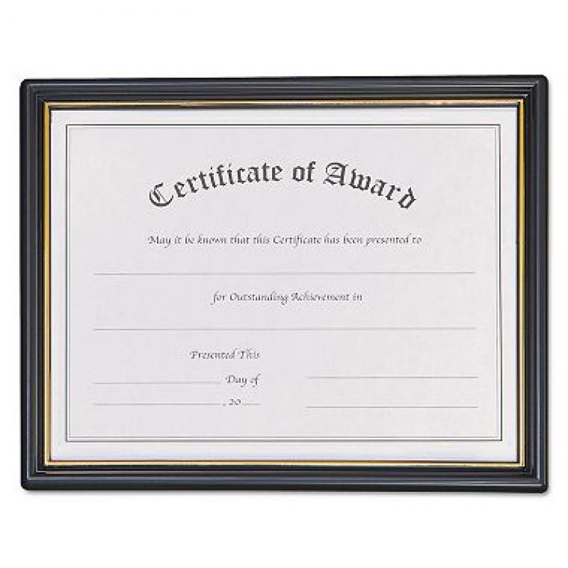 Nu-Dell - Framed Achievement/Appreciation Awards, Two Designs - Letter  (pak of 2)