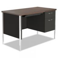 Alera Right Pedestal Steel Desk, Select Color