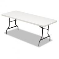 Alera 6&#039; Resin Folding Table, Platinum