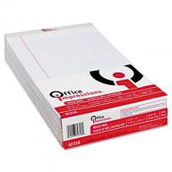 Office Impressions - Perforated Pads - Legal Rule - 8-1/2 X 14 - White - 50-Sheet Pads - Dozen (pak of 2)