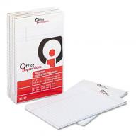 Office Impressions - Perforated Pads - Legal Rule - 5 X 8 - White - 50-Sheet Pads/Pack - Dozen