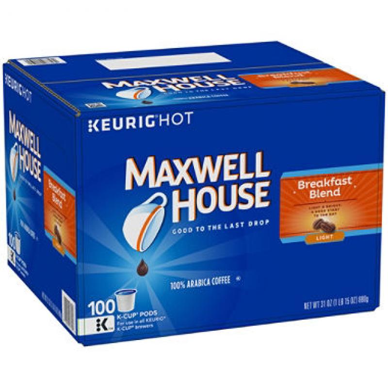 Maxwell House Breakfast Blend Coffee (100 K-Cups)