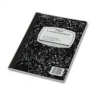 Mead Black Marble Composition Book - Wide Rule - 9-3/4 x 7-1/2 - 100 Sheets