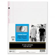 Mead Reinforced Filler Paper, College-Ruled, 11 x 8-1/2, White - 100 Sheets/Pack (pak of 2)