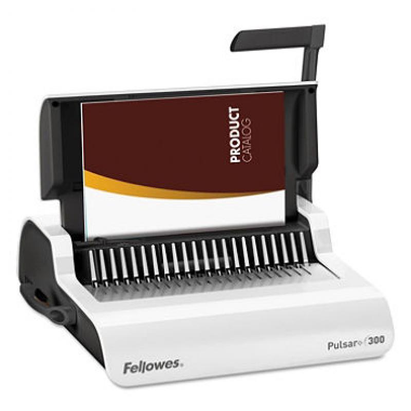 Fellowes - Pulsar Comb Binding System, 300 Sheets, 18 1/8 x 15 3/8 x 5 1/8 - White