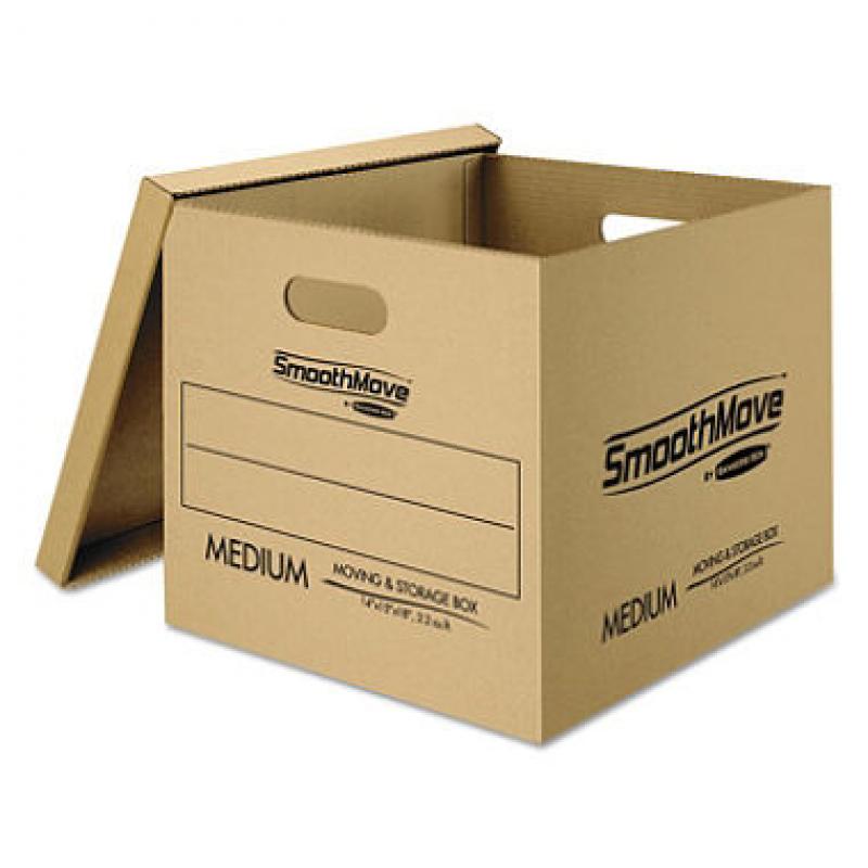 Bankers Box SmoothMove Classic Small and Medium Moving/Storage Boxes, Assorted Dimensions, Kraft, 12ct.