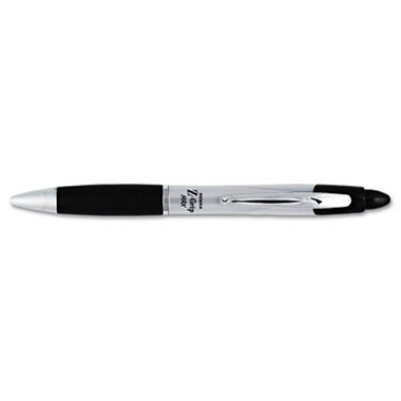 Zebra - Z-Grip MAX Ballpoint Retractable Pen, Black Ink, Medium - 12 Pens