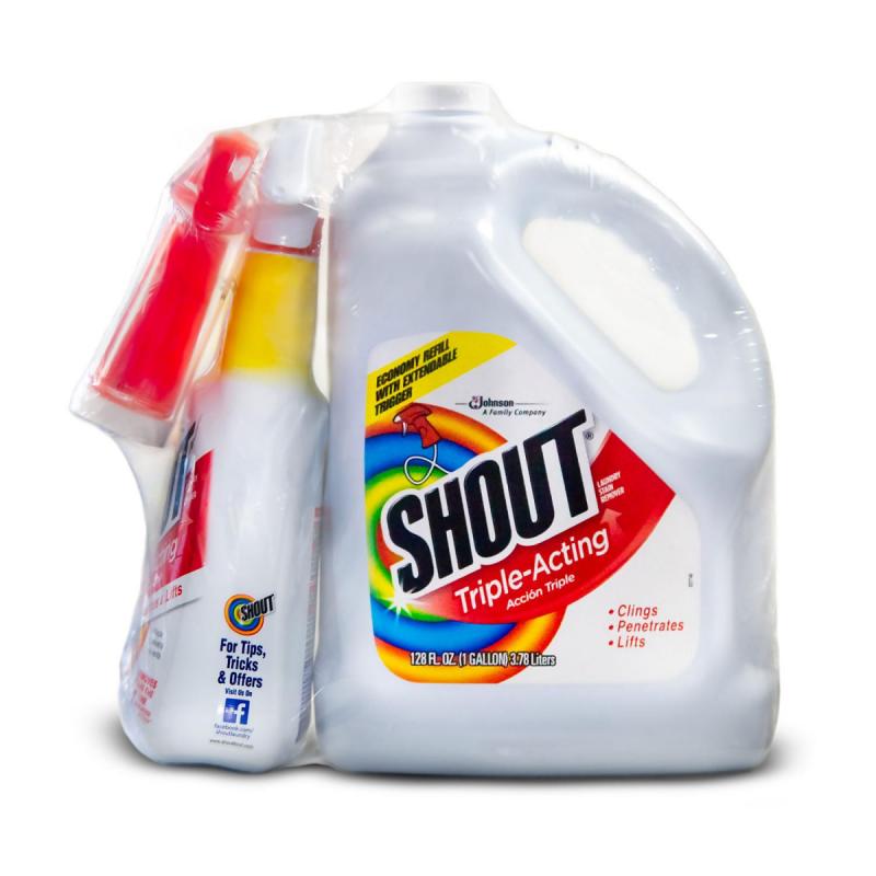 Shout Triple-Acting Liquid 1 Gallon Refill + 32 oz. Shout Trigger