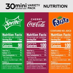Coca-Cola Mini Cans Variety Pack (7.5oz / 30pk)