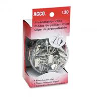 ACCO - Presentation Clips - Assorted Sizes - Steel/Nickel - 30 Pieces (pak of 2)