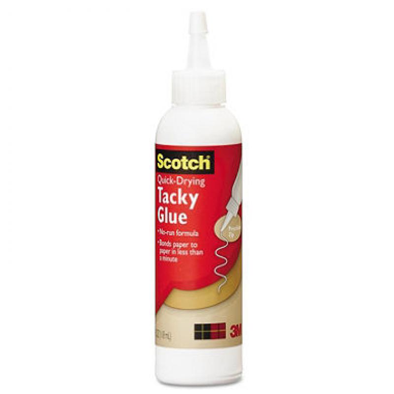 Scotch Quick-Drying Tacky Glue - 4 oz. (pak of 2)