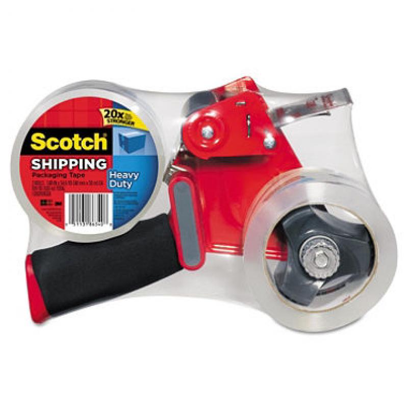 Scotch Packaging Tape Dispenser with 2 Rolls of Tape