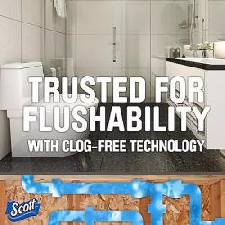 Scott 1100 Unscented Bath Tissue, 1-ply (1 Rolls = 1100 Sheets Per Roll) - Individually Wrapped Toilet Paper