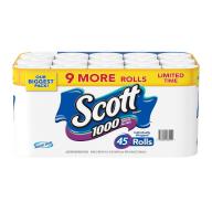 Scott 1000 Limited Edition Bath Tissue (45 rolls = 1,000 Sheets Per Roll) Toilet Paper