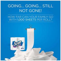 Scott 1000 Limited Edition Bath Tissue (45 rolls = 1,000 Sheets Per Roll) Toilet Paper
