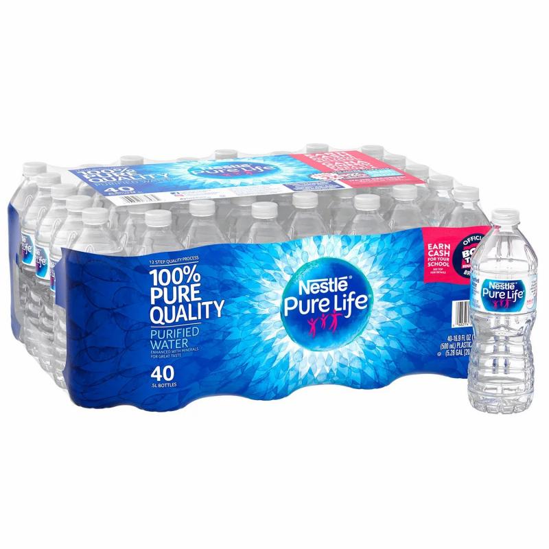 Nestle Pure Life Purified Water (16.9oz / 40pk)