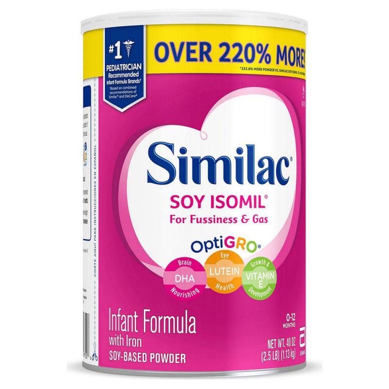 Similac Soy Isomil Infant Formula (40 oz.)