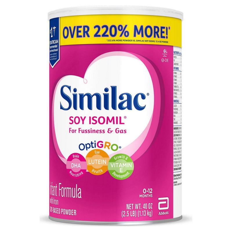 Similac Soy Isomil Infant Formula (40 oz.)
