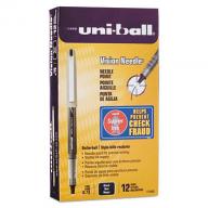 uni-ball - Vision Needle Roller Ball Stick Liquid Pen, Black Ink, Fine - 12 Pens
