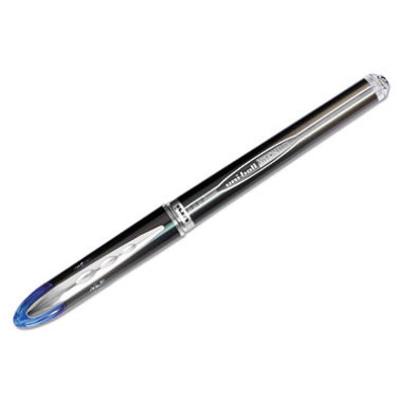 uni-ball Vision Elite Roller Ball Stick Waterproof Pen, Blue Ink (Super Fine)