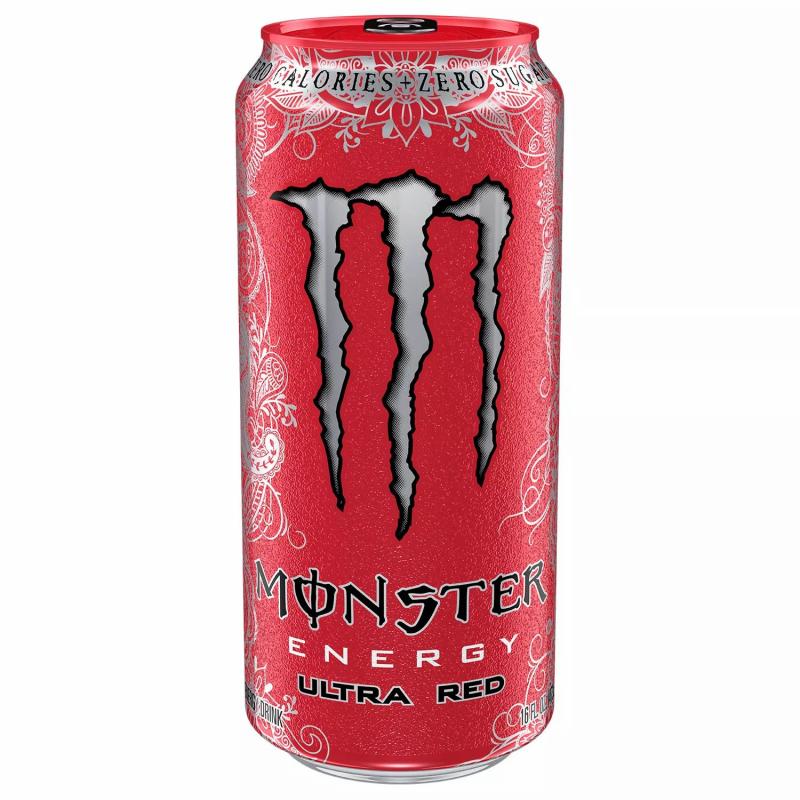 Monster Energy  Ultra Red 16oz Qty 6