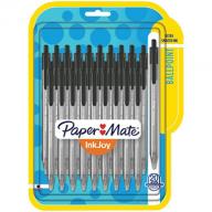 Paper Mate - InkJoy 100RT Retractable Ballpoint Pen, 1.0mm, Black Ink - 20/Pk
