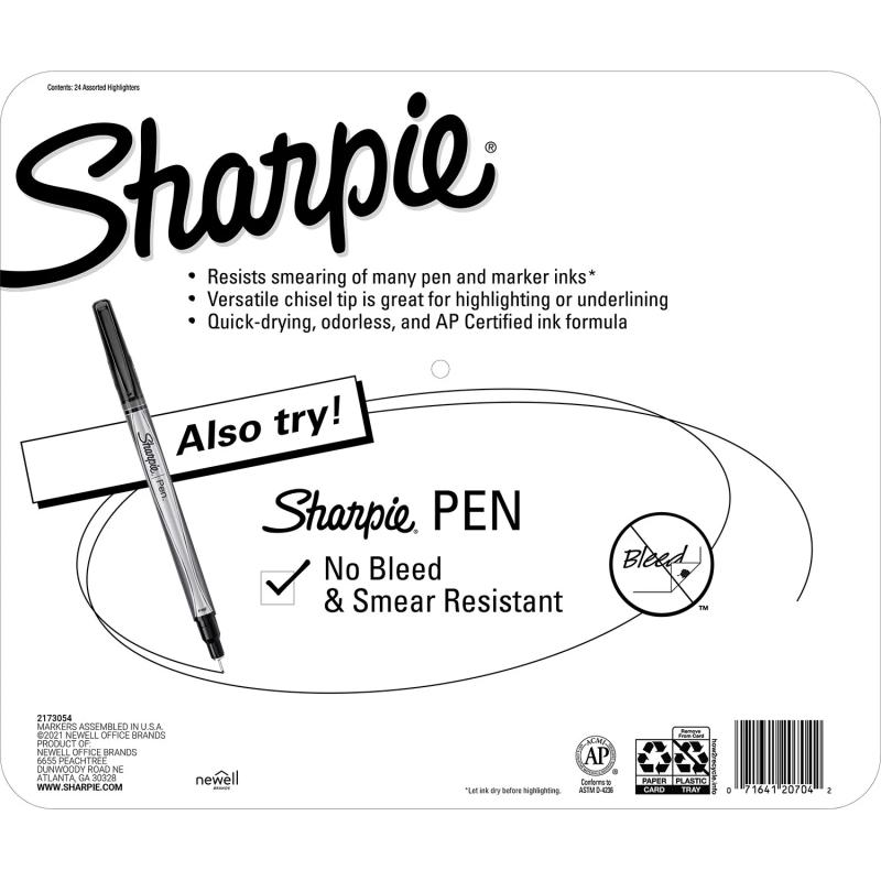 Sharpie Accent, Highlighters, Assorted Colors, 24 Pack