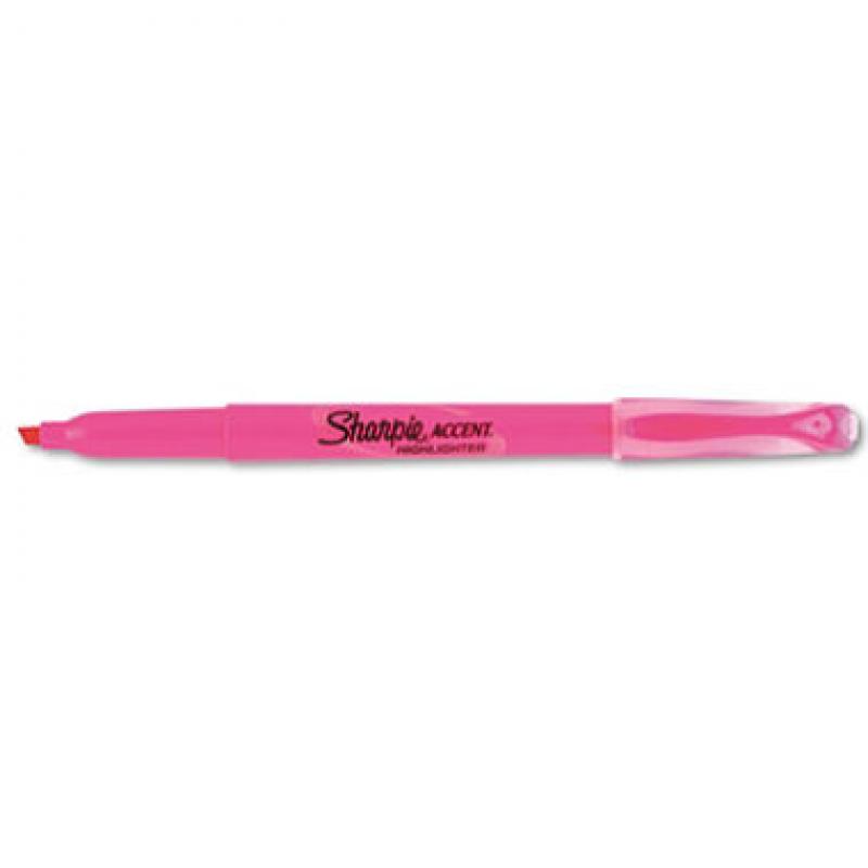 Sharpie - Accent Pocket Style Highlighter, Chisel Tip, Pink - 12 ct.