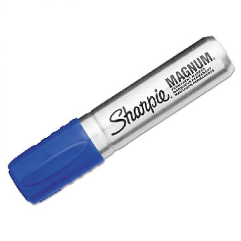 Sharpie - Magnum Oversized Permanent Marker, Chisel Tip - Blue