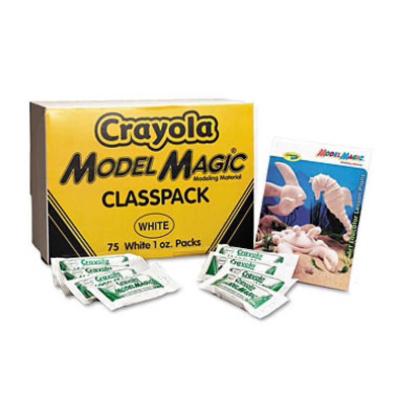 Crayola Model Magic Modeling Compound, 1 oz. each packet, White - 75 oz.