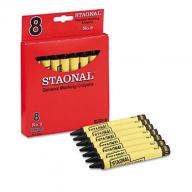 Crayola Staonal Industrial Marking Crayons, Black (Jumbo, 8 ct.)