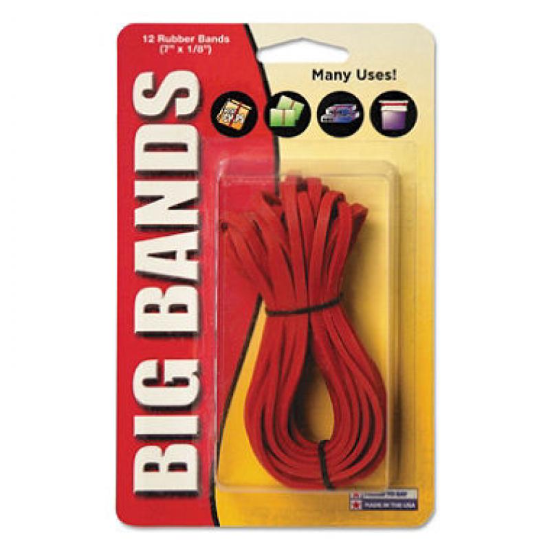 Alliance - Big Rubber Bands, 7 x 1/8 - 12/Pack (pak of 6)