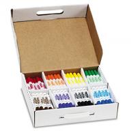 Dixon Washable Markers, 8 Assorted Colors, 200 Markers/Carton