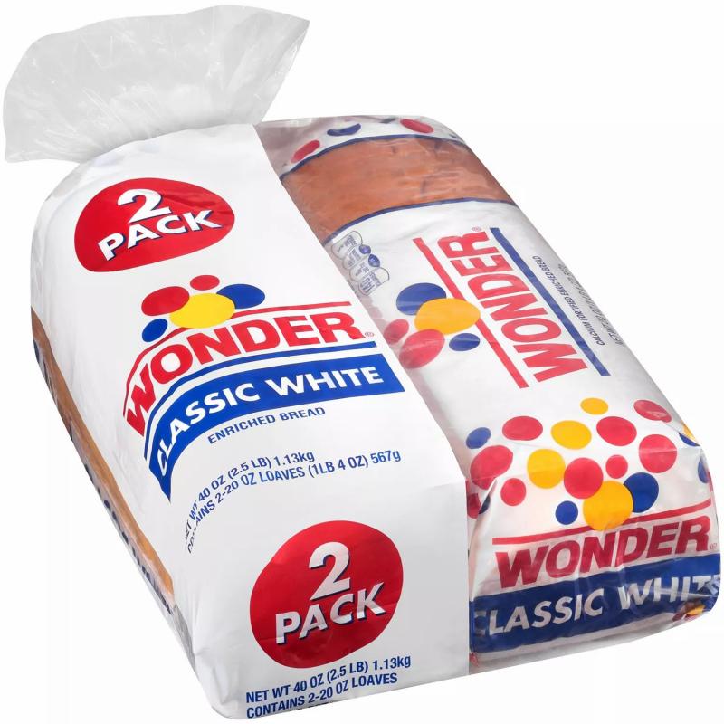 Wonder Classic White Bread (20oz / 2pk)