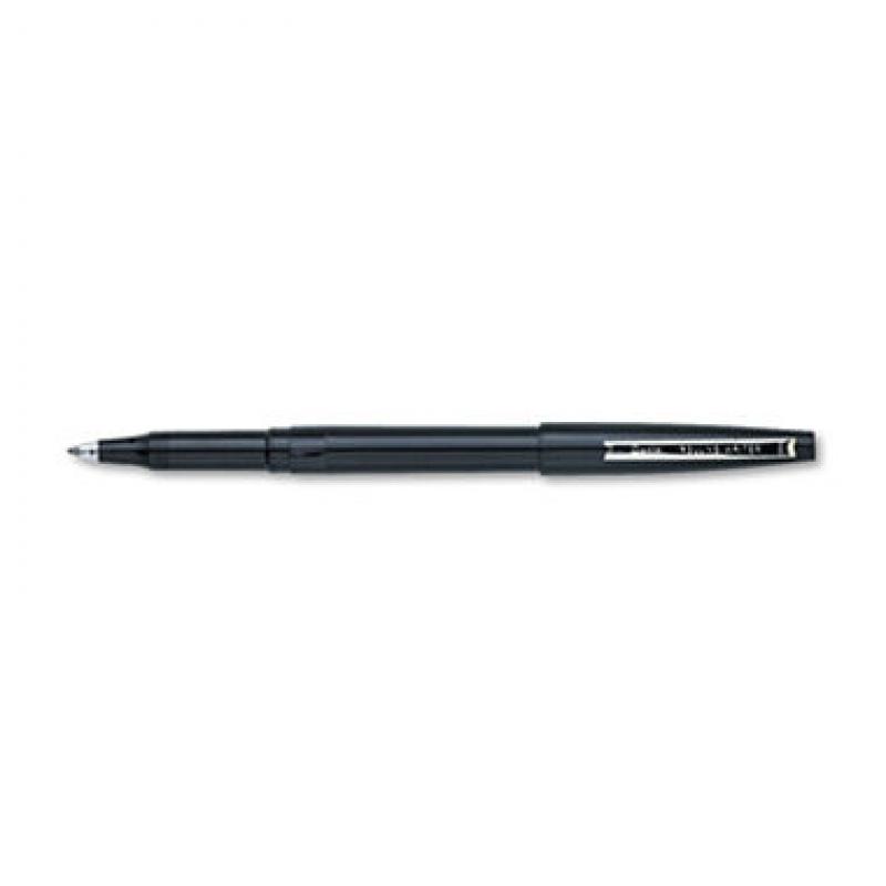Pentel Rolling Writer Roller Ball Capped Pen, Black (Medium, 12 ct.)